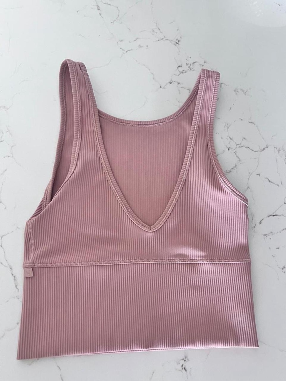 Lululemon Power Pivot Tank Top clay/light pink, in small